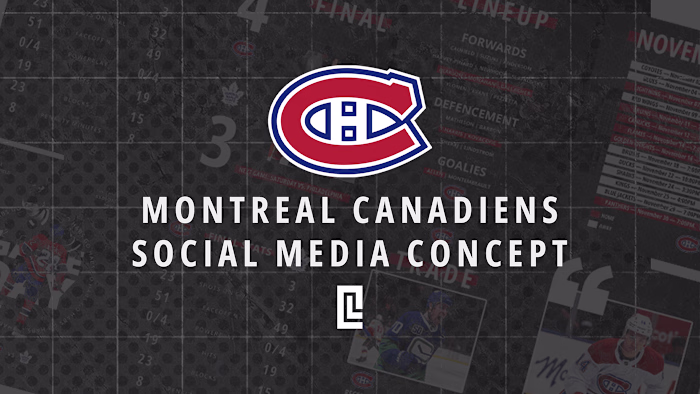 Montreal Canadiens Social Media Concept