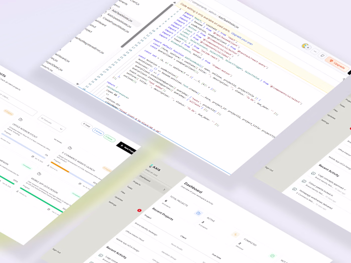 Built a clean client portal