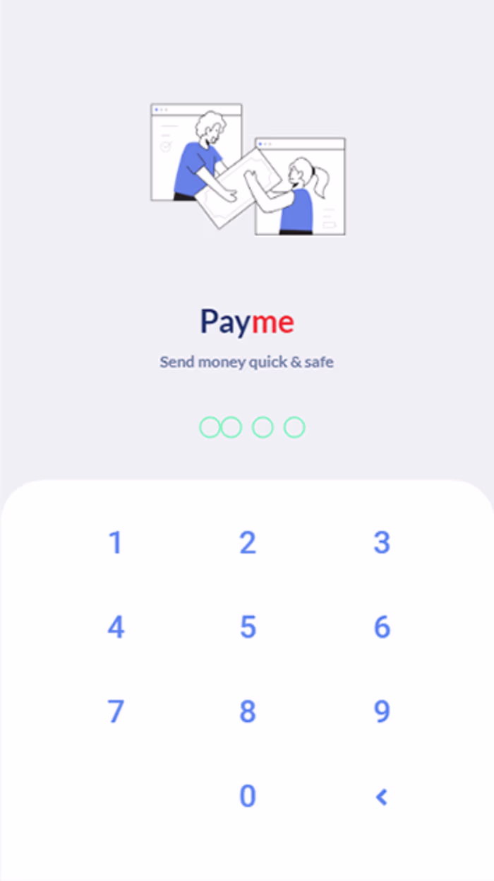 Money transfer app (Payme) 