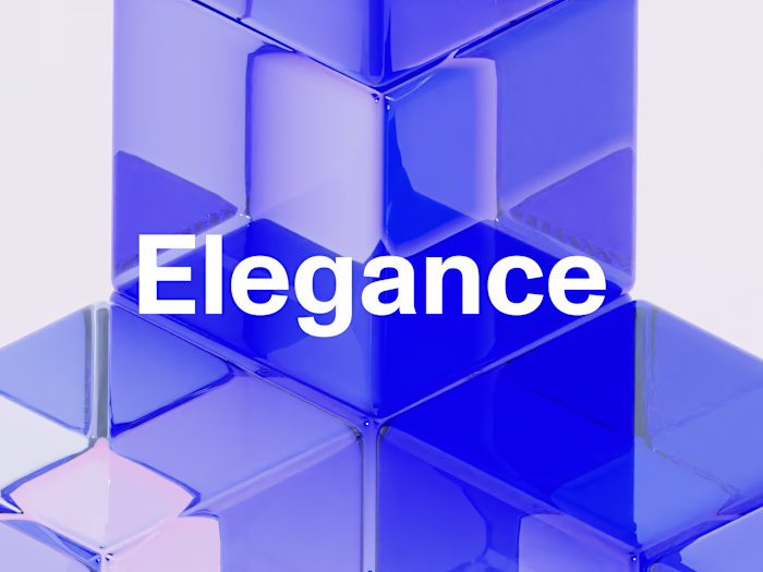 3D Glass Abstract Shape