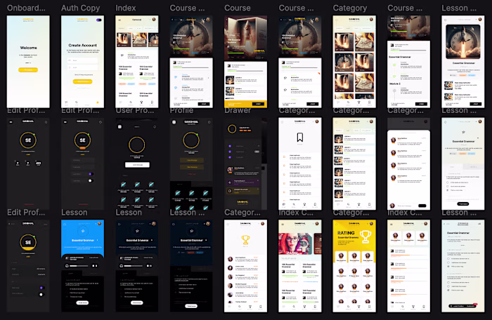 EduApp UI/UX Design Project