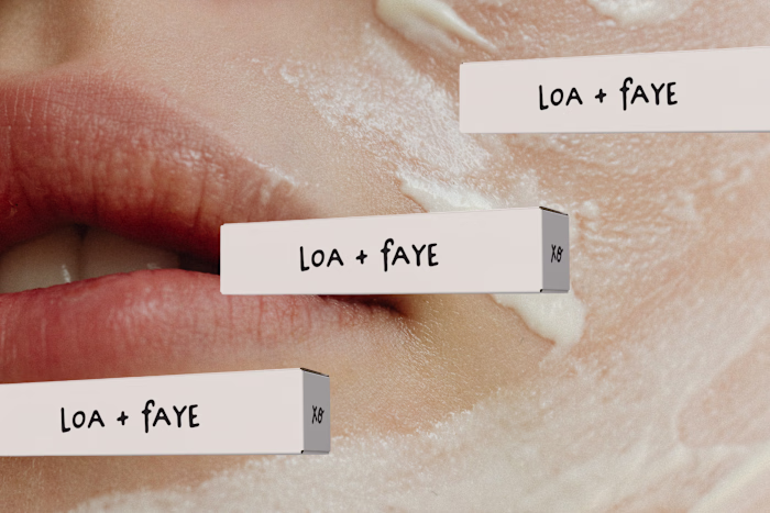 Loa + Faye - A Dreamy Skincare Brand Identity