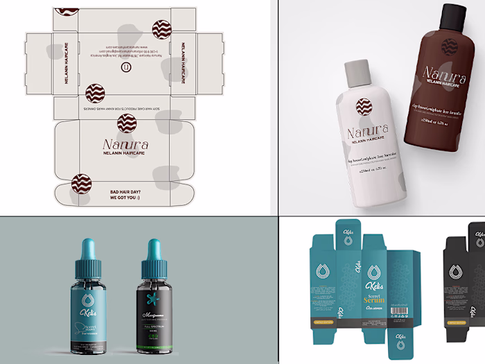 Packaging Design for Nauura Hair brand