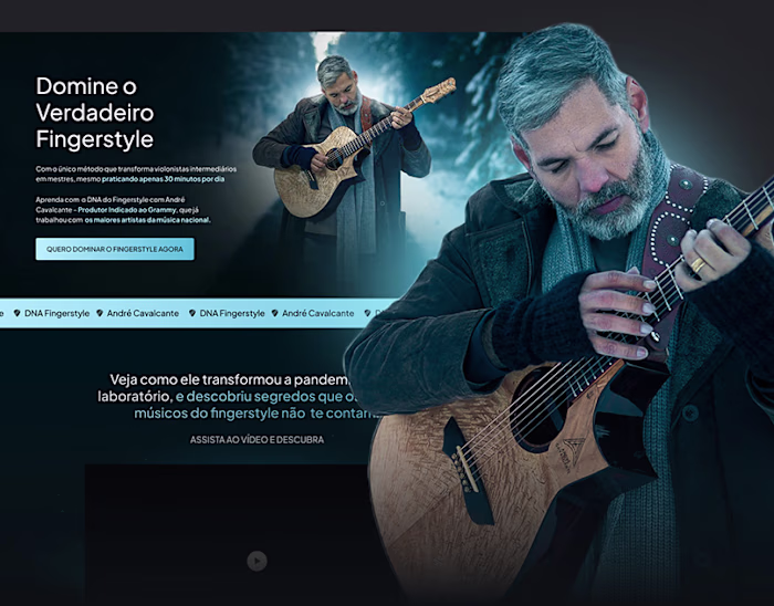 Landing Page - Guitar Teacher 