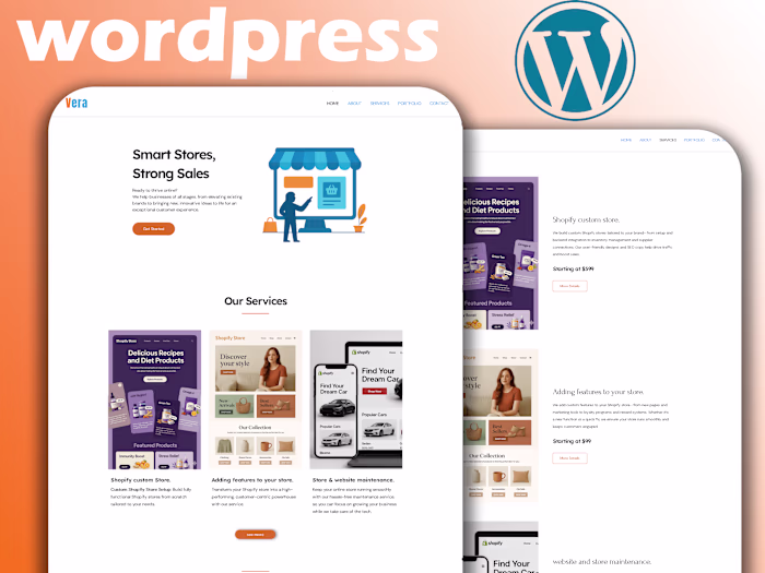 Overview: I built the official website for my agency, Vera A...