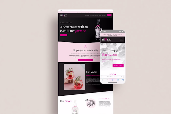 Squarespace Website for Spirits Brand