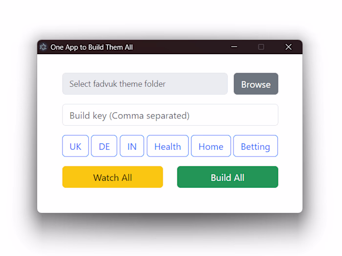 Master Builder (Electron App to run Batch Scripts)