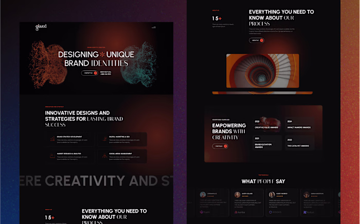 Creative Webflow Project with Glazed