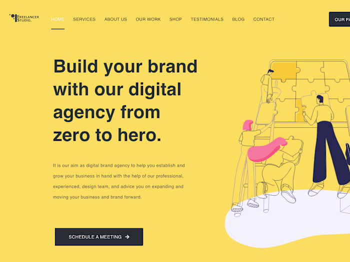 Freelancer Studio Digital Online Agency Website Development