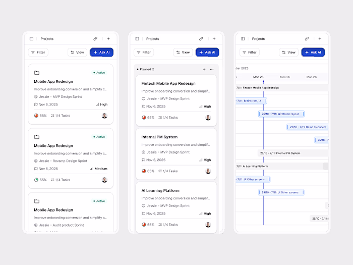 Project Management – Mobile Responsive A concept for a proje...