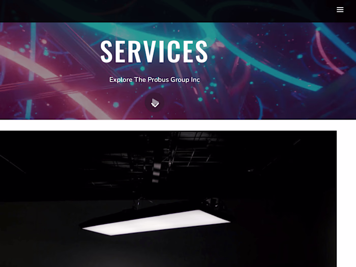 Media house website design/SEO in Squarespace