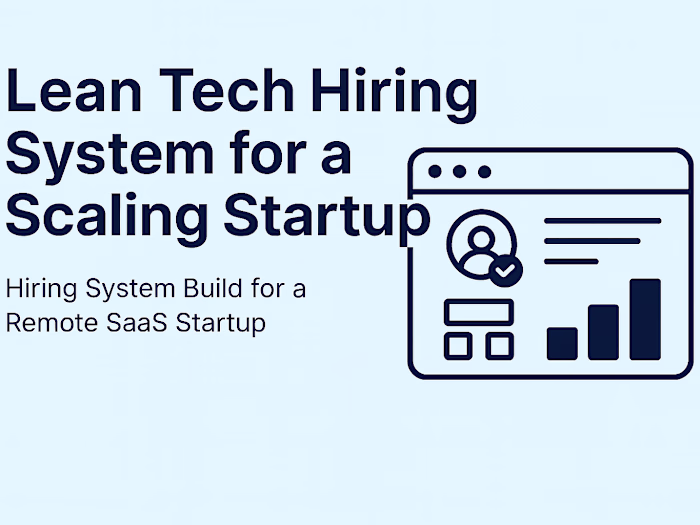 Full-Cycle Hiring System for SaaS Startup
