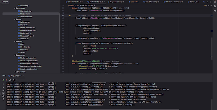 Storage Service – Secure File Storage & Retrieval with JAVA