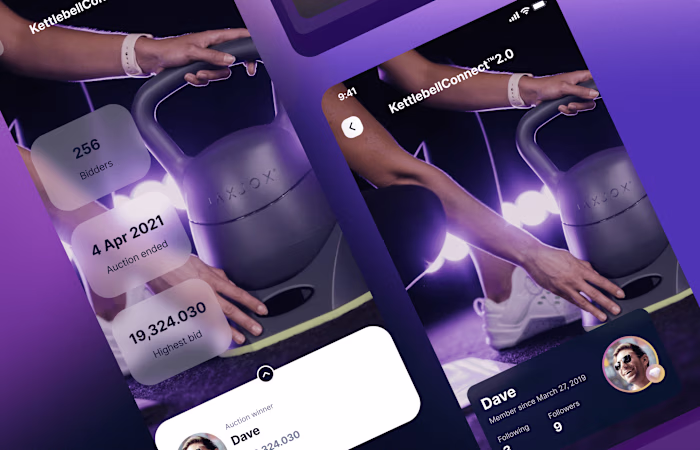 in-app live bidding system