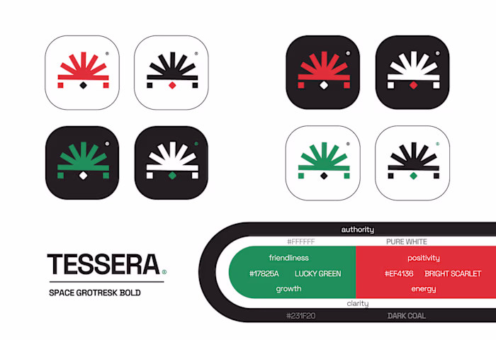 Latest logo for a SaaS, Tessera is a platform combines CRM, ...