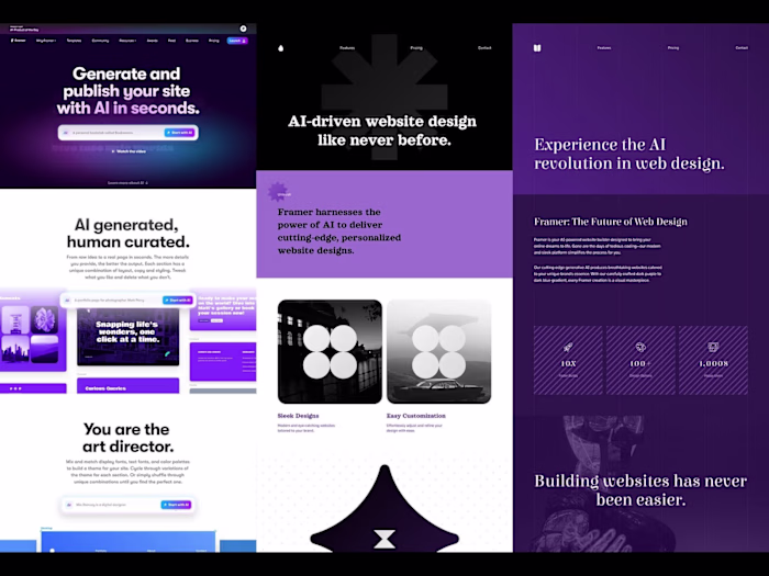 FRAMER LANDING PAGE/WEBSITE
