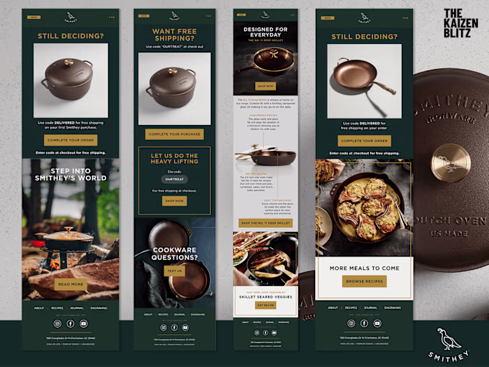 Smithey Ironware – Highly Personalized Email Flows
