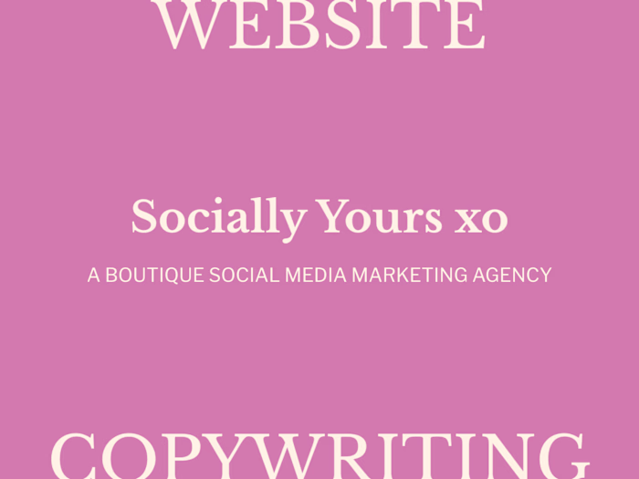 Website Copywriting for a Boutique Social Media Agency