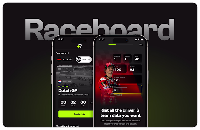 The app for the ultimate motorsport fan!