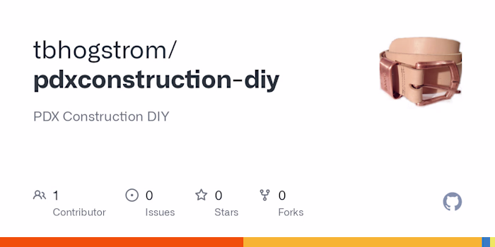 PDX Construction DIY Platform Development