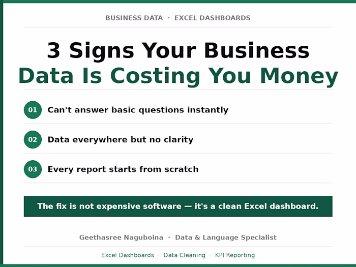 3 signs your business data