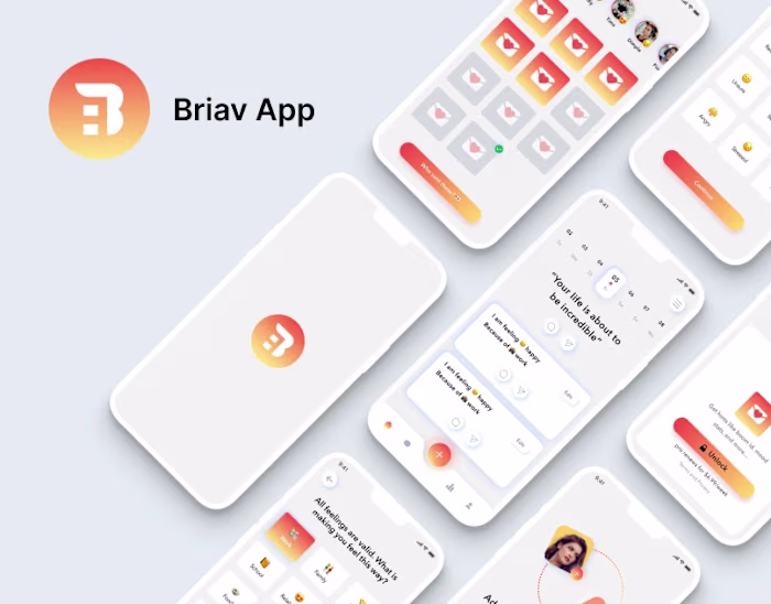 Neumorphism/Soft Mobile App UI UX Design