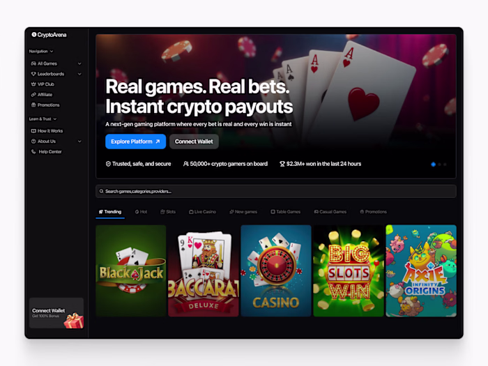 Crypto Online Gaming Platform