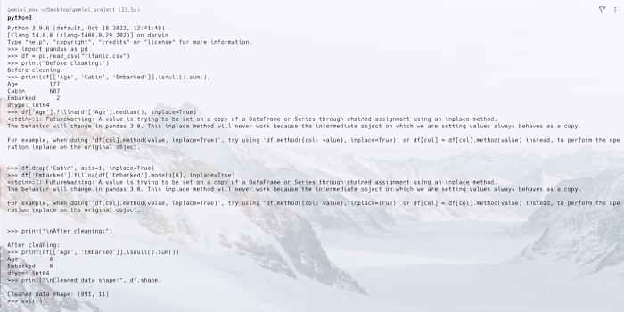 [Data cleaning using pandas (Titanic