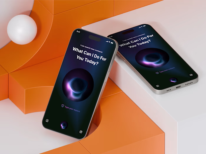 AI Assistant App UI Concept Design