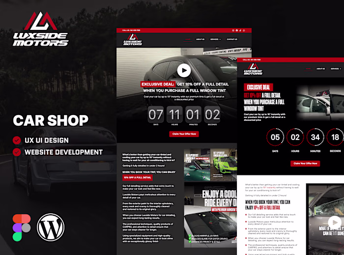 Luxside Motors Website Design & Development