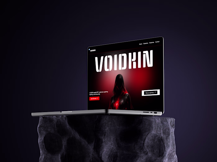 VOIDKIN NFT - Landing Page Design