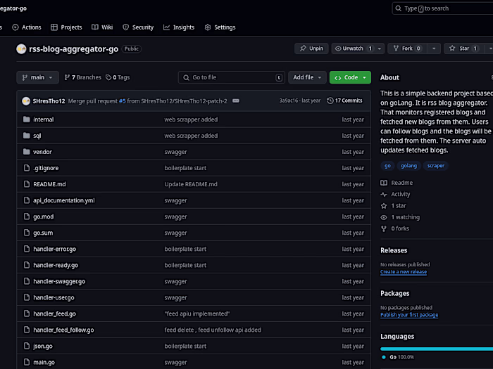 Rss Blog Aggregrator