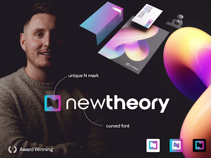 Minimalist Logo and Brand for Modern Marketing Agency.