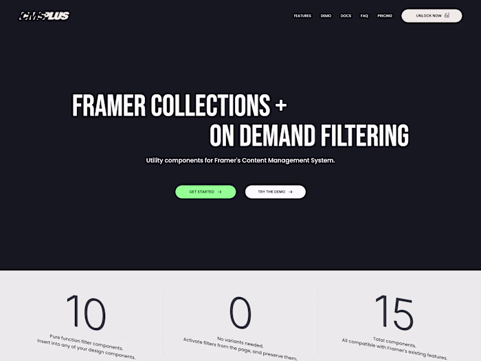 CMS Plus for Framer Collections
