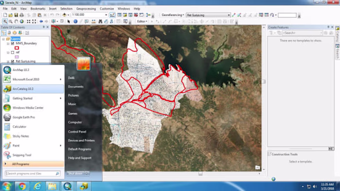 I will do georeferencng of satellite image and cadastral map in…