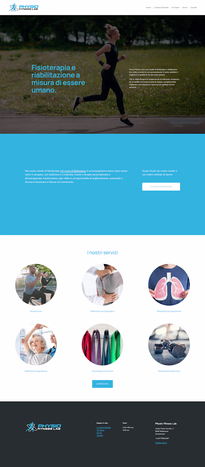 Modern Website for a Physiotherapy Studio
