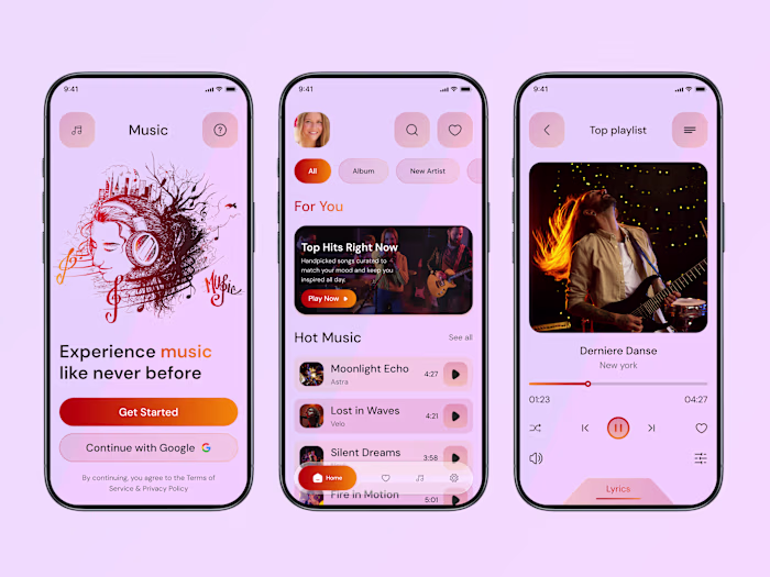 "Melo — Music App UI