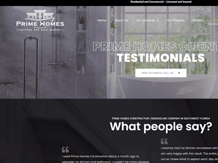 Florida Bathroom Web Design