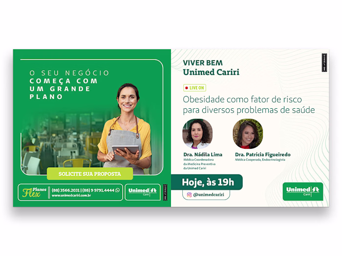 Social Media Design - Unimed Cariri