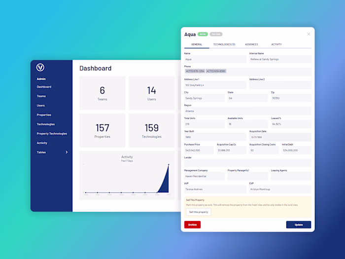 Multi-tenant Real Estate Portfolio Mgmt. Platform