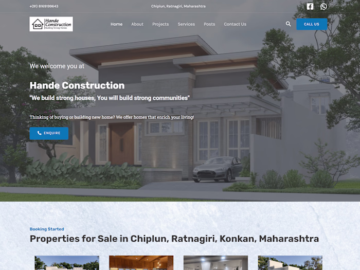 Real Estate & Civil Construction Company Website
