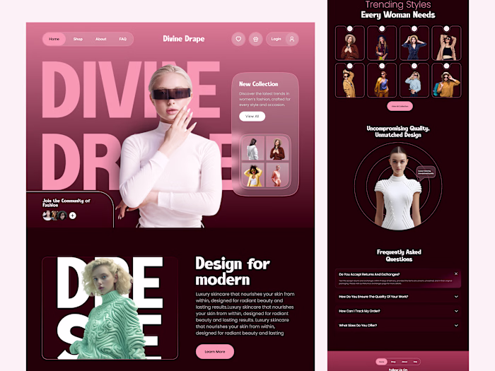 Fashion Landing Page Design