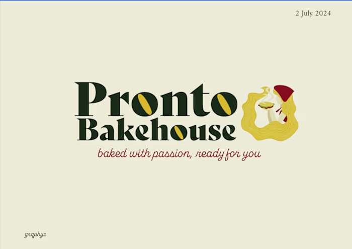 Pronto Bakehouse Brand Identity