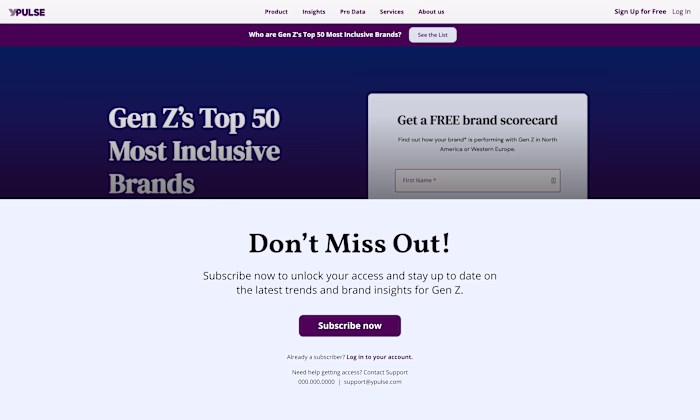 UX/UI Landing Page Design