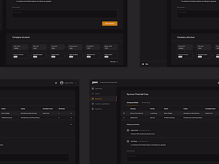 PwC • screening portal