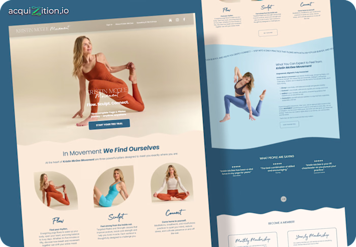 Kristin McGee Movement – Kajabi Website The Brief Kristin ne...