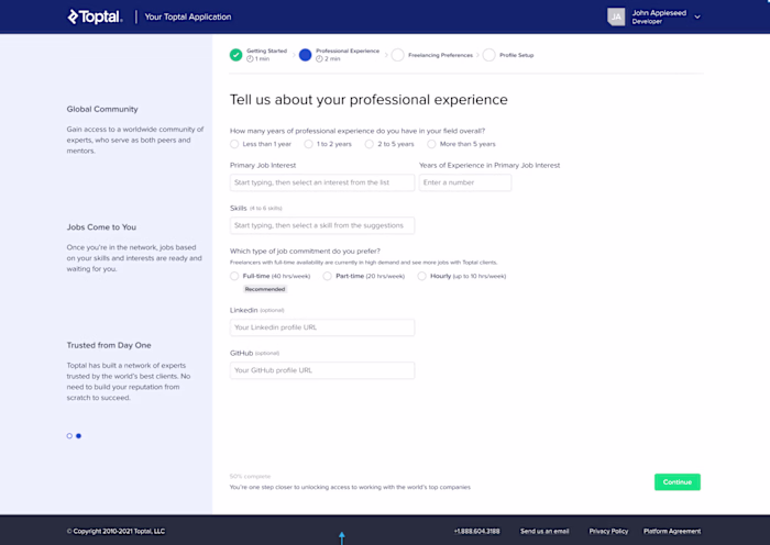 Talent Screening Wizard Design for IT Platform