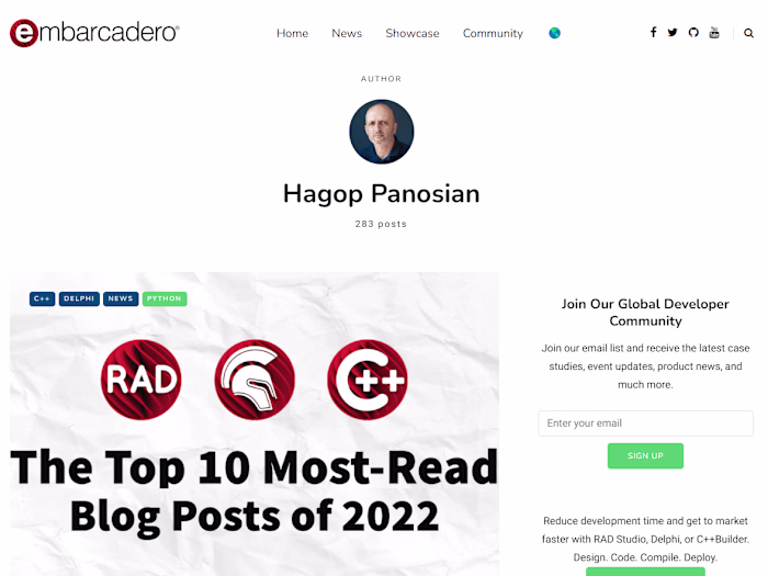 Blog Content as PMM for Embarcadero Technologies