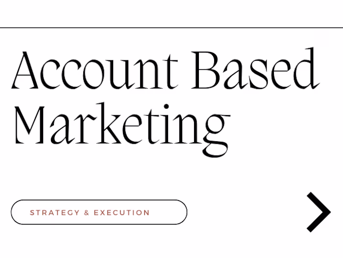 Account Based Marketing