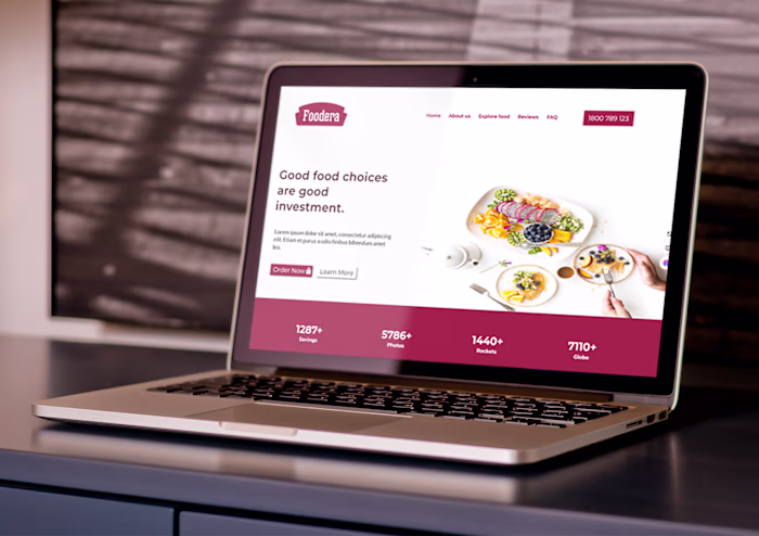 Restaurant landing page